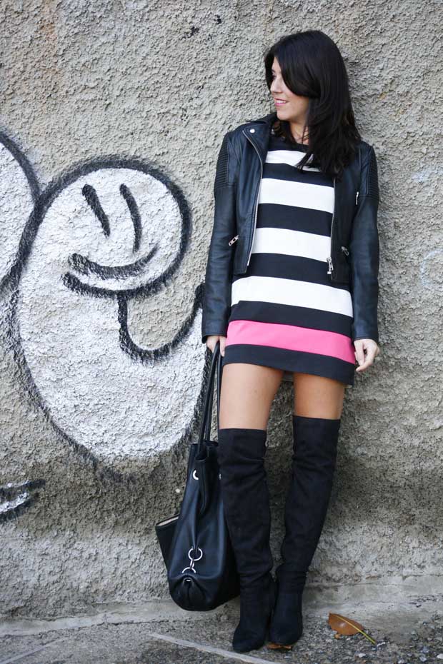 Marta Ibrahim BW Stripes & Pink 10