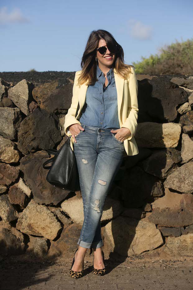Marta ibrahim total look jeans
