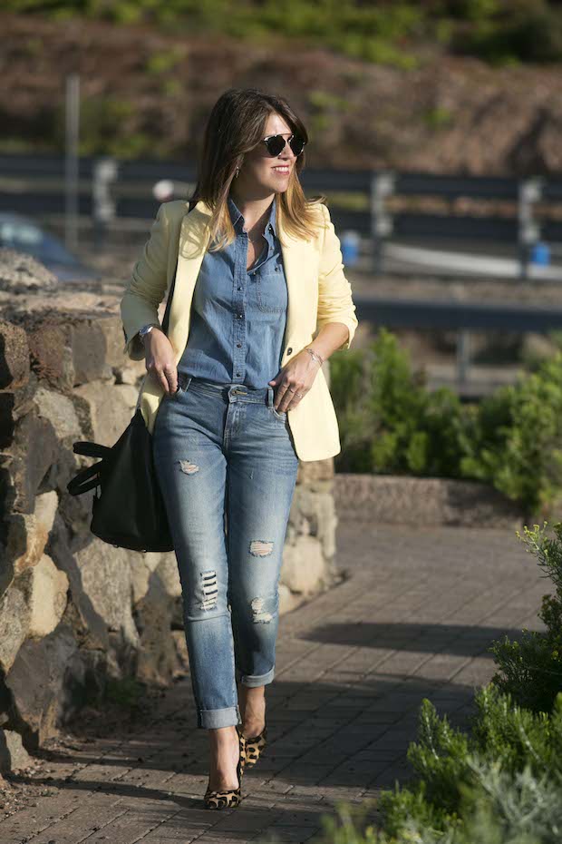 Marta ibrahim total look jeans